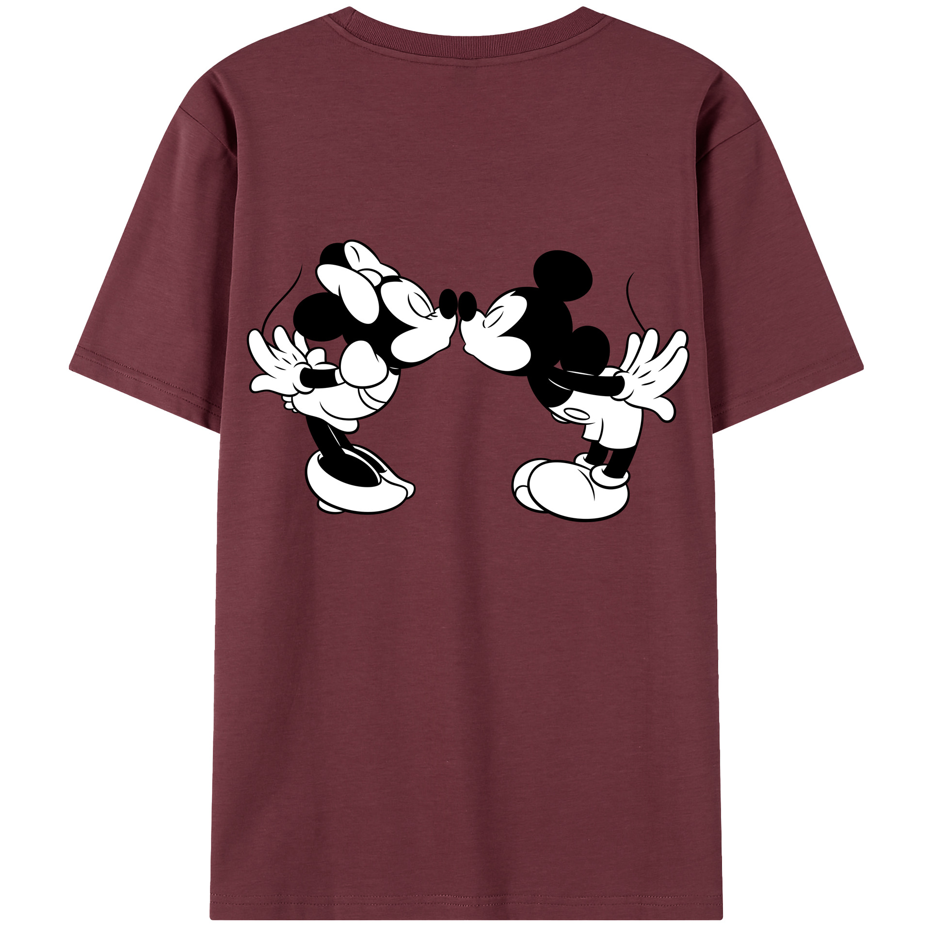 （画像用） ミッキーマウス Mickey Mouse 綿100％半袖Tシャツ（背面プリント）